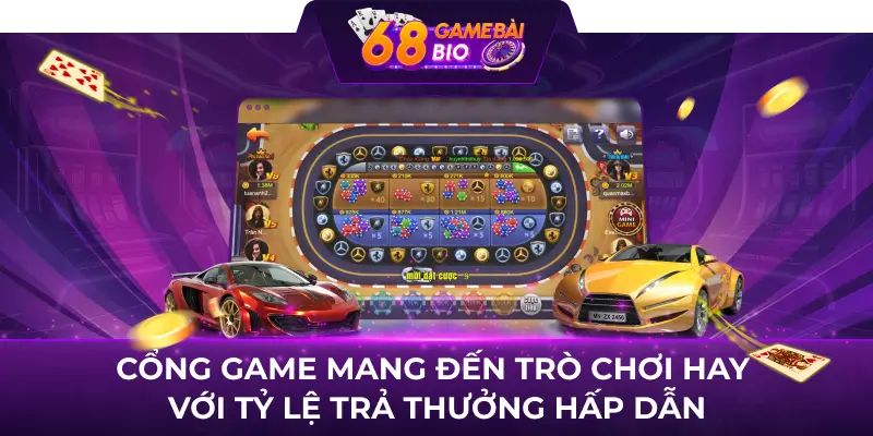 Siêu Xe 68 Game Bài - Luật Chơi Và Bí Quyết Thắng Lớn 2 Cổng game mang đến trò chơi hay với tỷ lệ trả thưởng hấp dẫn