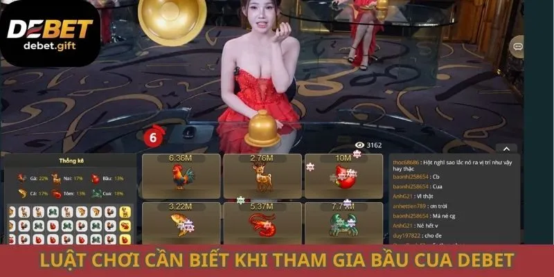 Luật chơi cần biết khi tham gia bầu cua Debet