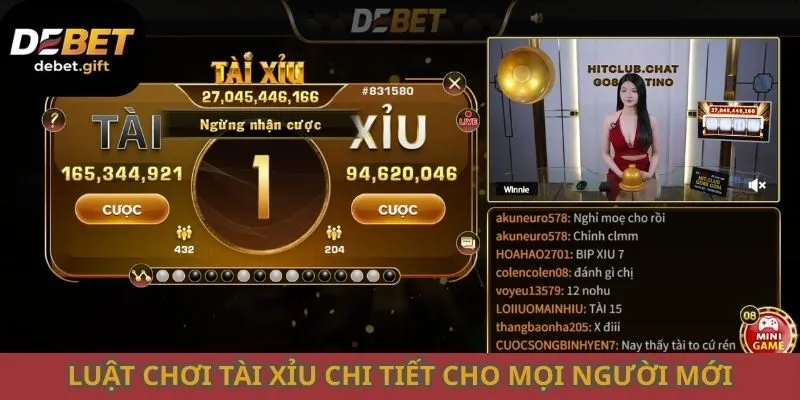 Luật chơi tài xỉu chi tiết cho mọi người mới